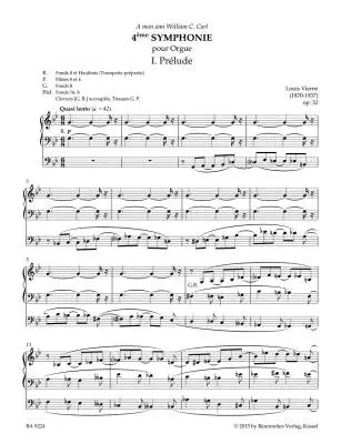 Symphony No. 4 Op. 32 (1913/14) - Vierne - Performance Score, Urtext Edition - Organ