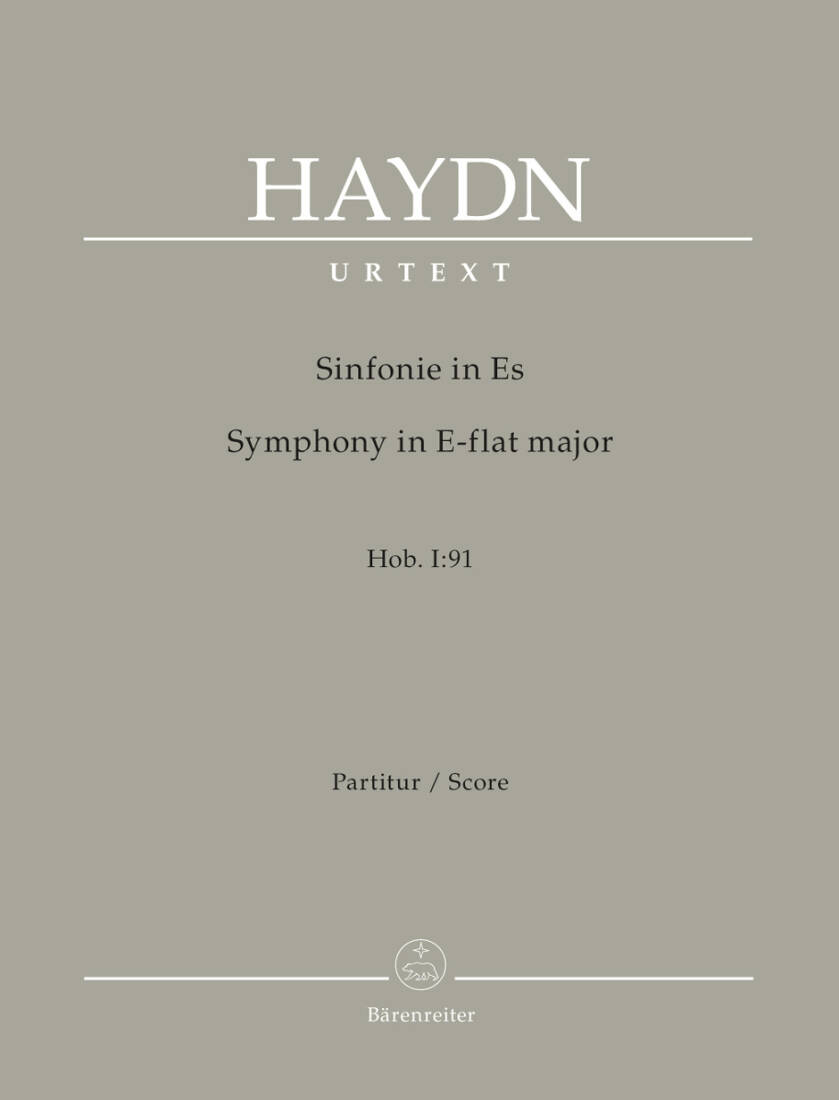 Symphony in E-flat Major Hob. I:91 - Haydn - Score, Urtext Edition - Orchestra