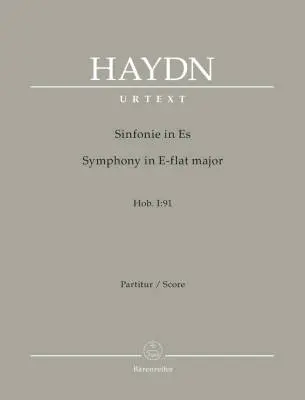 Baerenreiter Verlag - Symphony in E-flat Major Hob. I:91 - Haydn - Score, Urtext Edition - Orchestra
