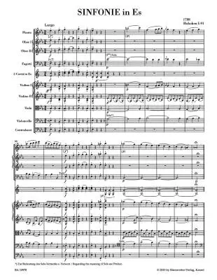 Symphony in E-flat Major Hob. I:91 - Haydn - Score, Urtext Edition - Orchestra