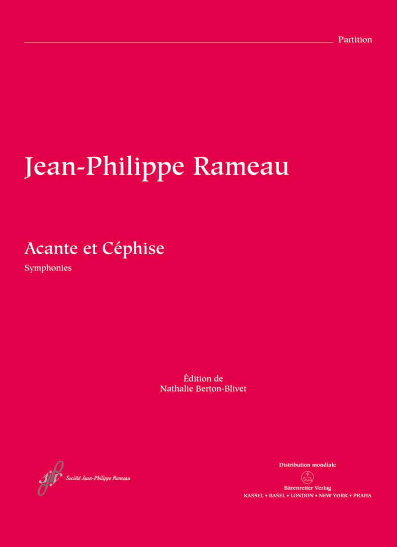 Acante et Cephise ou la Sympathie Rct 21 - Rameau - Score, Anthology, Urtext Edition - Orchestra
