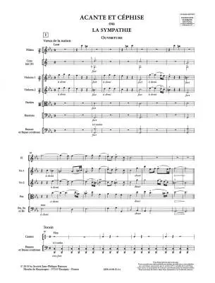Acante et Cephise ou la Sympathie Rct 21 - Rameau - Score, Anthology, Urtext Edition - Orchestra