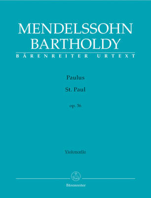 St. Paul Op. 36 - Mendelssohn Bartholdy - Cello Part, Urtext Edition