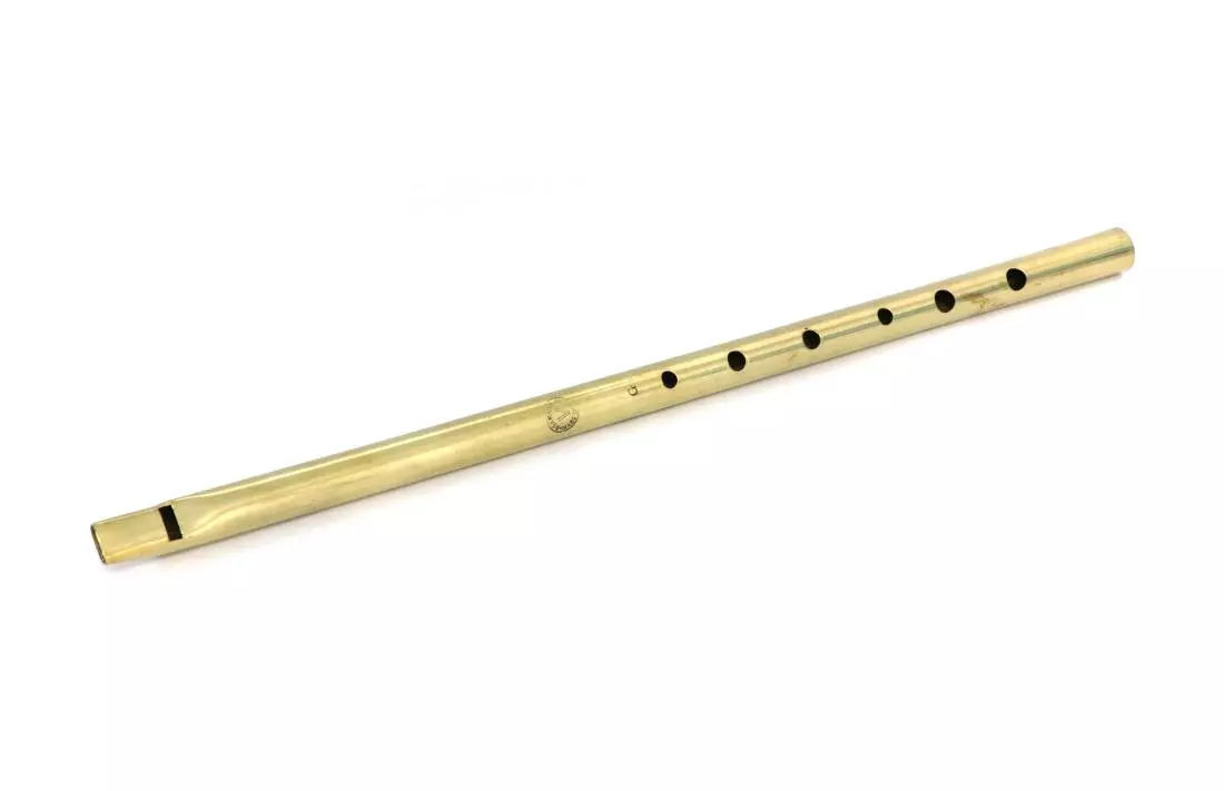 Brass Penny Whistle - G