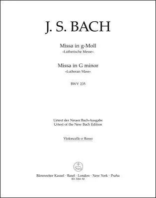 Baerenreiter Verlag - Mass in G Minor BWV 235 - Bach - Part, Urtext Edition