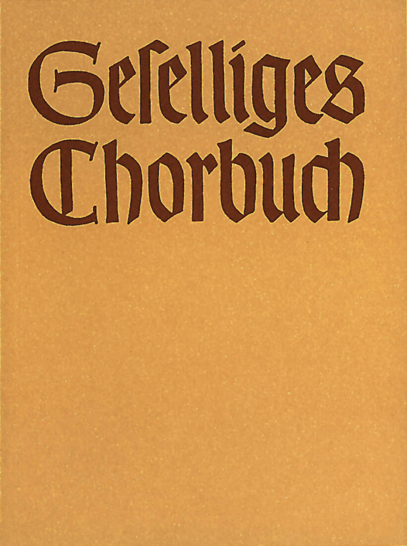 Geselliges Chorbuch - Choral Score, Anthology - Choir