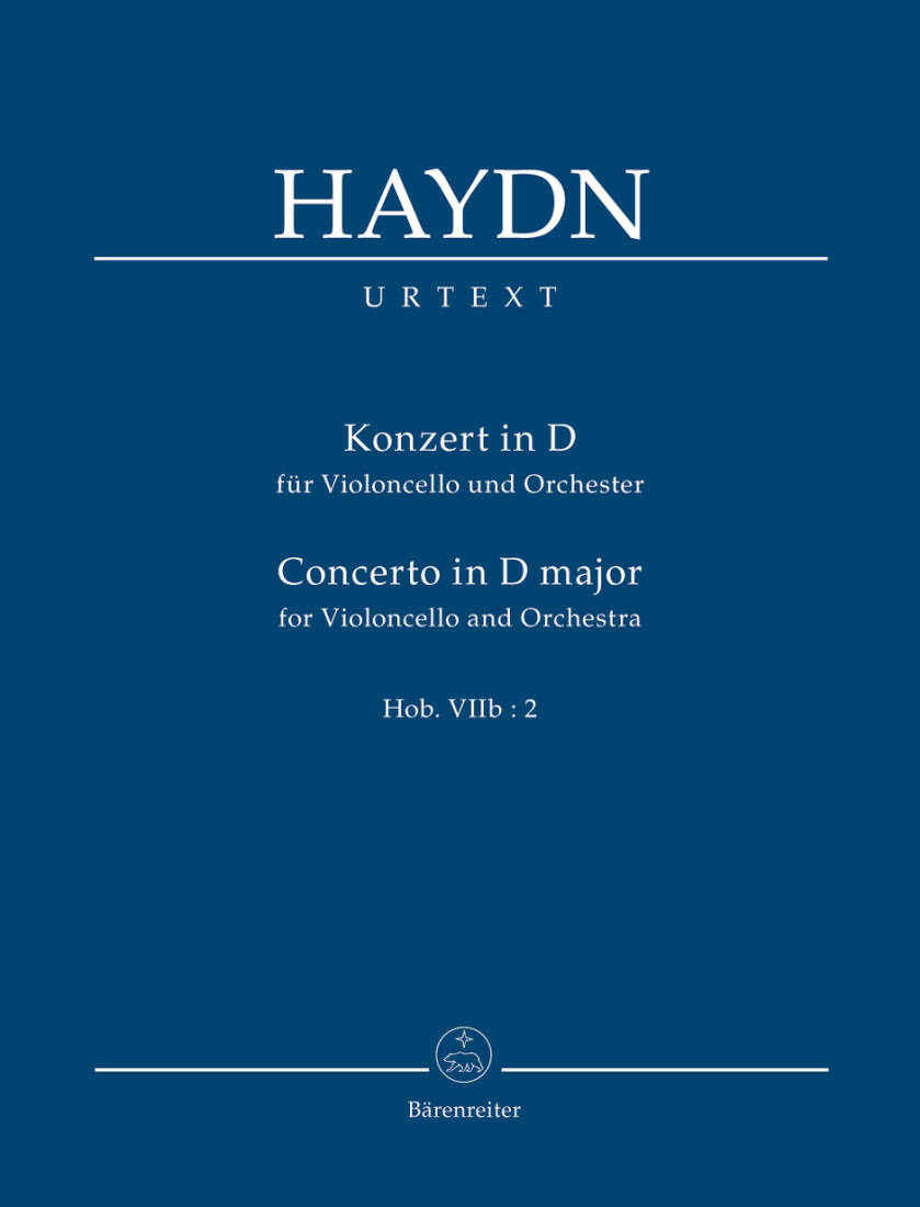 Concerto for Violoncello and Orchestra in D Major Hob. Viib:2 - Haydn - Study Score, Urtext Edition