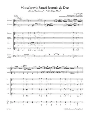 Missa Brevis St. Joannis de Deo Hob. Xxii:7 \'\'Little Organ Mass\'\' - Haydn - Score