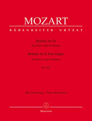 Baerenreiter Verlag - Rondo for Horn and Orchestra in E-flat Major K. 371 - Mozart - Piano Reduction, Part, Urtext Edition - Horn, Orchestra
