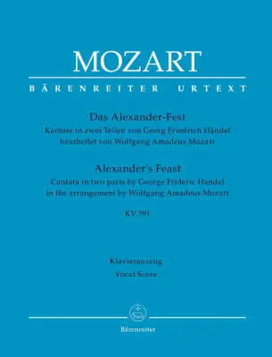 Baerenreiter Verlag - Alexanders Feast K. 591 - Handel - Vocal Score, Urtext Edition - Soloists, Mixed Choir, Orchestra