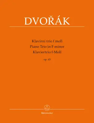 Baerenreiter Verlag - Piano Trio in F Minor Op. 65 - Dvorak - Performance Score, Set of Parts - Piano Trio