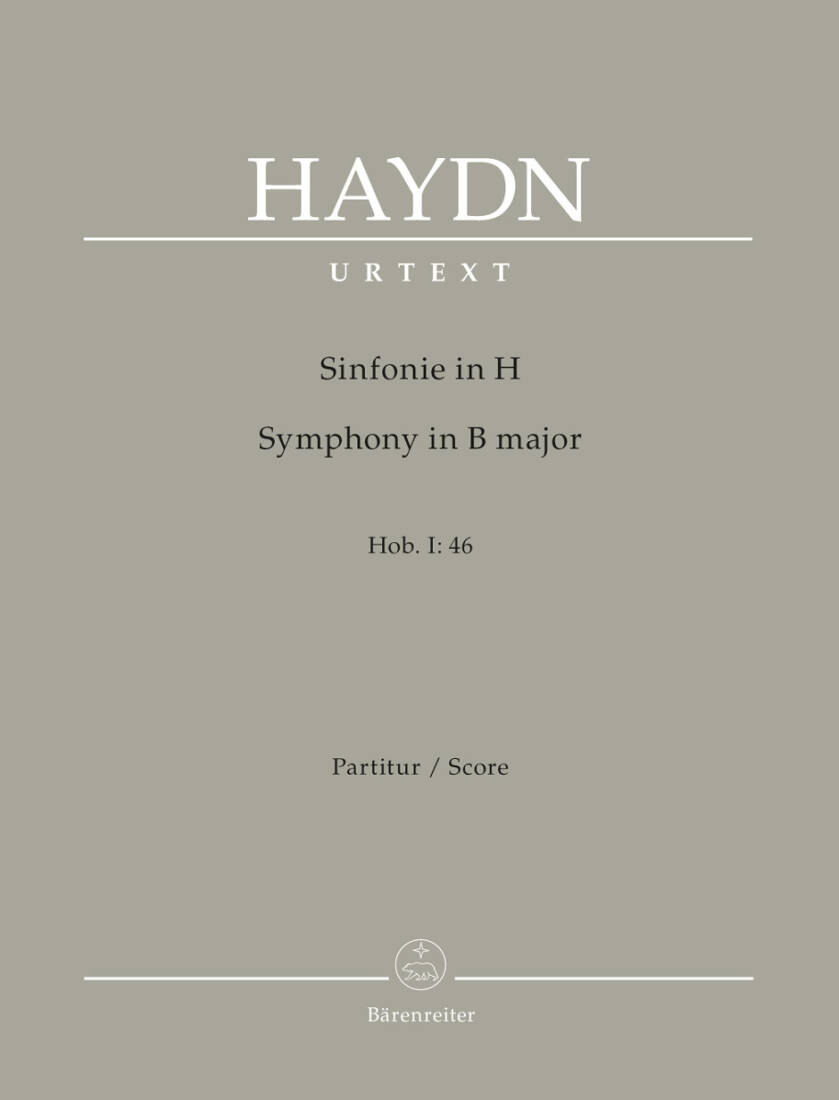 Symphony in B Major Hob. I:46 - Haydn - Score, Urtext Edition - Chamber Orchestra