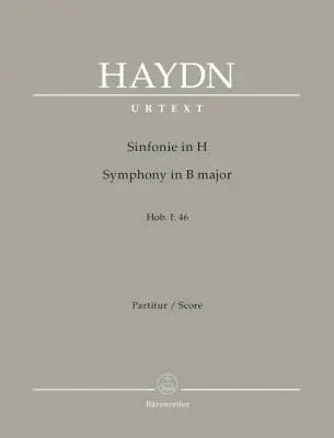 Baerenreiter Verlag - Symphony in B Major Hob. I:46 - Haydn - Score, Urtext Edition - Chamber Orchestra