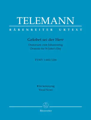 Baerenreiter Verlag - Gelobet Sei der Herr Twv 1:602/1216 - Telemann - Vocal Score, Urtext Edition