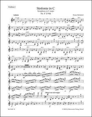 Symphony No. 8 in C Major D 944 ''the Great'' - Schubert - Part, Urtext Edition
