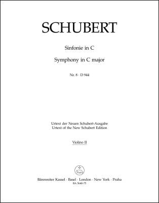 Symphony No. 8 in C Major D 944 ''the Great'' - Schubert - Part, Urtext Edition