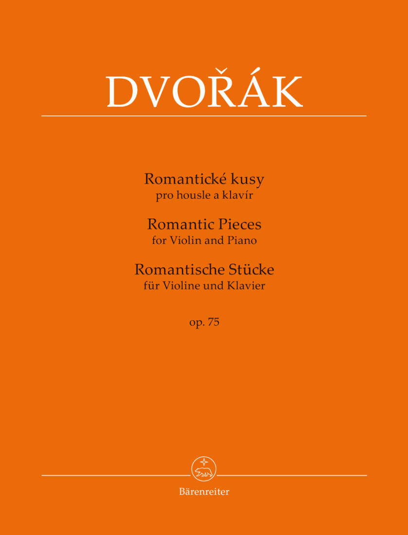 Romantic Pieces for Violin and Piano Op. 75 - Dvorak - Performance Score, Part - Violin, Piano