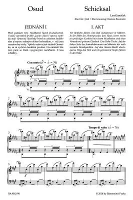 Osud (Fate) - Janacek - Vocal Score, Urtext Edition