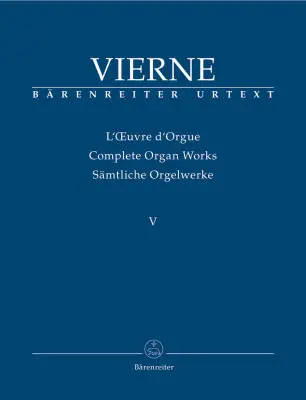 Baerenreiter Verlag - Symphony No. 5 Op. 47 (1923/24) - Vierne - Performance Score, Urtext Edition - Organ