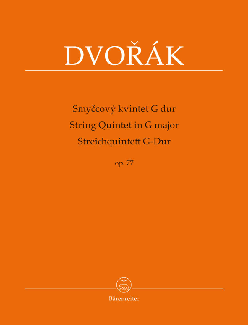 String Quintet in G Major Op. 77 - Dvorak - Set of Parts