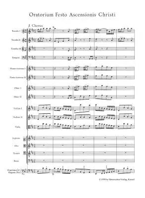 Ascension Oratorio BWV 11 - Bach - Study Score, Urtext Edition