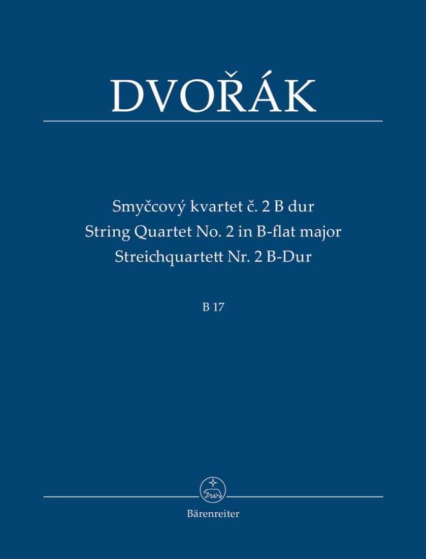 String Quartet No. 2 in B-flat Major B 17 - Dvorak - Study Score - String Quartet