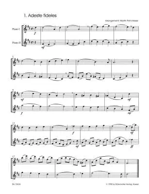 Christmas Hits for Two Flutes - Performance Score, Anthology - Flute