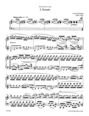 Sonatas for Piano No. 1-3 - Schulhoff - Performance Score, Anthology, Urtext Edition - Piano