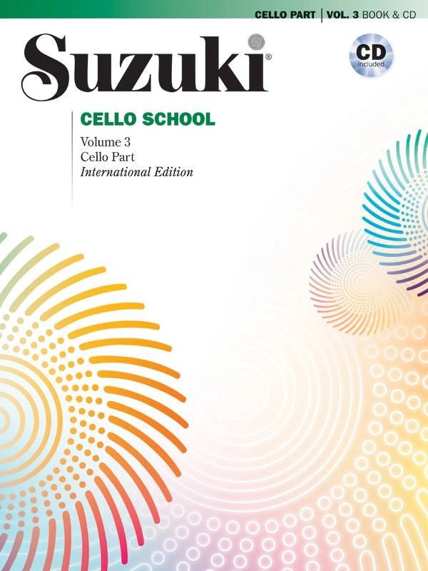 Suzuki Cello School, Volume 3 (International Edition) - Violoncelle - Livre/CD