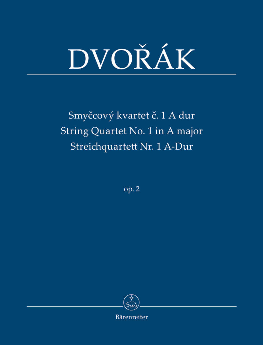 String Quartet No. 1 in a Major Op. 2 - Dvorak - Study Score - String Quartet