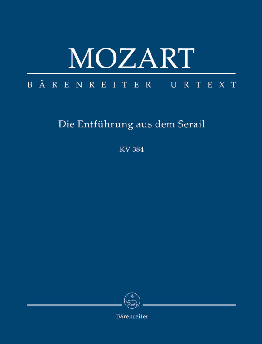 The Abduction from the Seraglio K. 384 - Mozart - Study Score, Urtext Edition