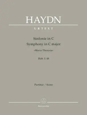 Baerenreiter Verlag - Symphony in C Major Hob. I:48 Maria Theresia - Haydn - Score, Urtext Edition - Chamber Orchestra
