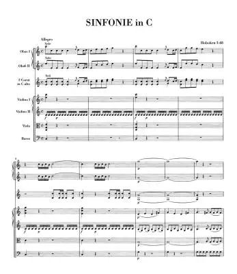 Symphony in C Major Hob. I:48 \'\'Maria Theresia\'\' - Haydn - Score, Urtext Edition - Chamber Orchestra