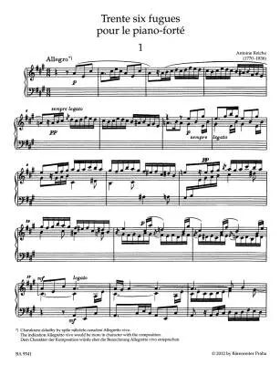 36 Fugues for Piano - Reicha - Performance Score - Piano