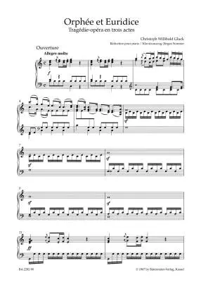 Orphee et Euridice - Gluck - Vocal Score, Urtext Edition - Vocal, Orchestra