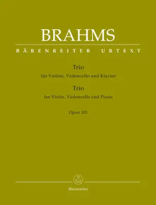 Baerenreiter Verlag - Trio for Violin, Violoncello and Piano Op. 101 - Brahms - Performance Score, Part, Urtext Edition - Piano Trio