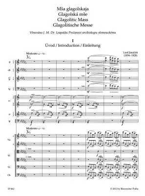 Glagolitic Mass - Janacek - Study Score, Urtext Edition
