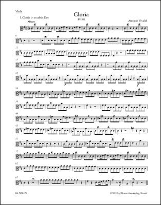 Gloria RV 589 - Vivaldi - Viola Part, Urtext Edition