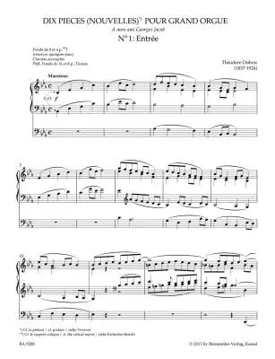 His Last Organ Works - Dubois - Performance Score, Anthology, Urtext Edition - Organ