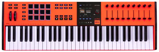 Arturia - Keylab 61 MkIII Ultra 61-Note Professional Keyboard Controller - Orange