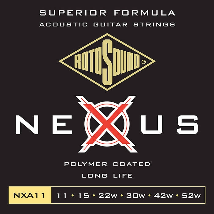 Nexus Coated Acoustic Guitar Strings 11-52