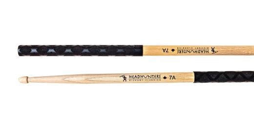 Headhunters - Hickory Classic 7A Grip Drum Sticks