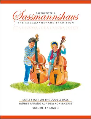 Baerenreiter Verlag - Early Start on the Double Bass, Volume 3 - Close/ Sassmannshaus - Performance Score, Part - Double Bass, Piano