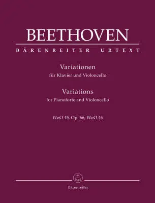 Baerenreiter Verlag - Variations Op. 66, WoO 45, WoO 46 - Beethoven - Cello/Piano - Book