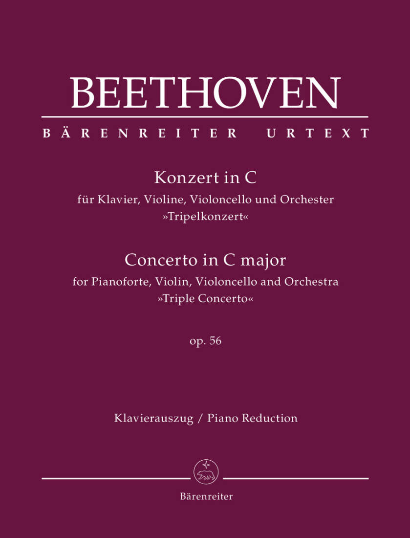 Triple Concerto in C Major Op. 56 \'\'Triple Concerto\'\' - Beethoven - Parts Set - Orchestra