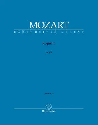 Requiem K. 626 - Mozart/ Sussmayr - Violin II Part, Urtext Edition