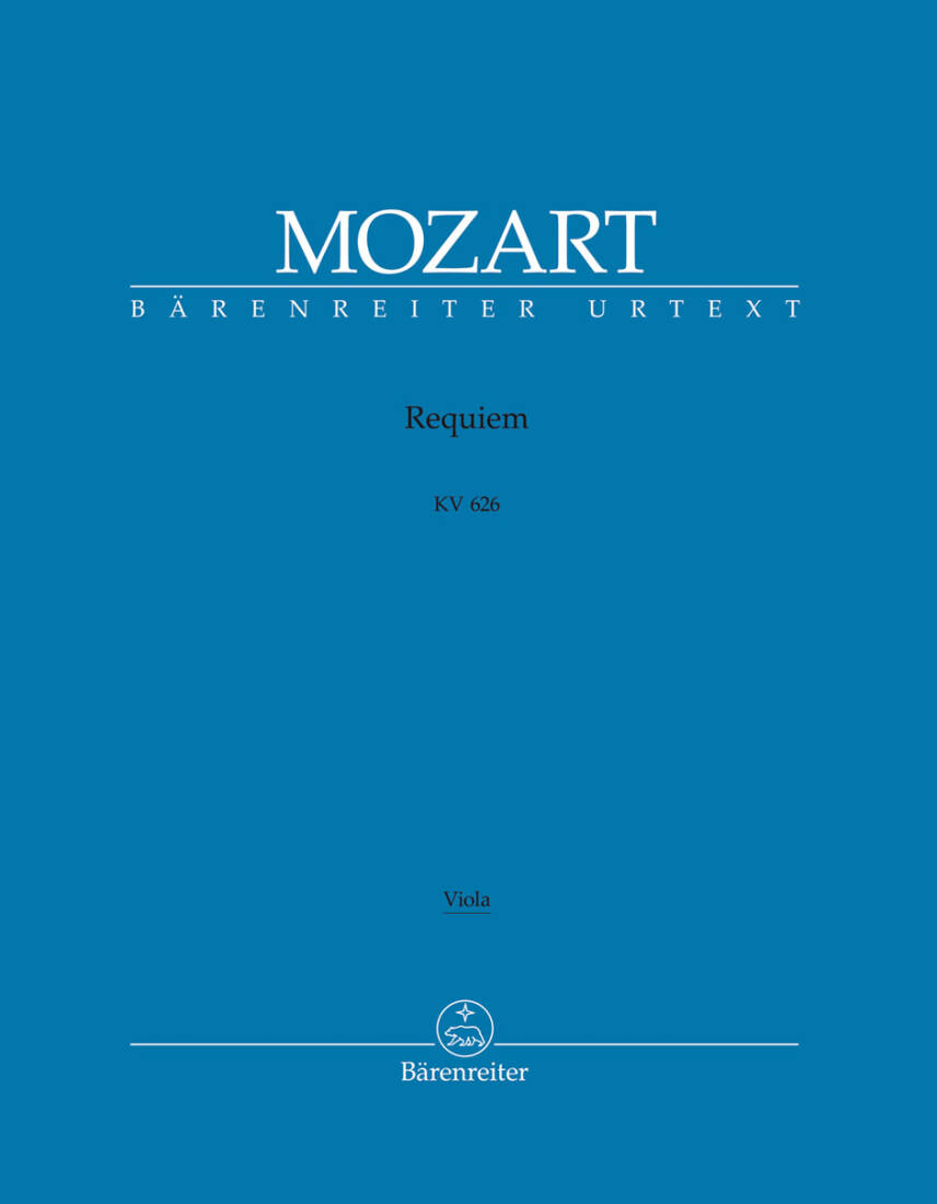 Requiem K. 626 - Mozart/ Sussmayr - Viola Part, Urtext Edition