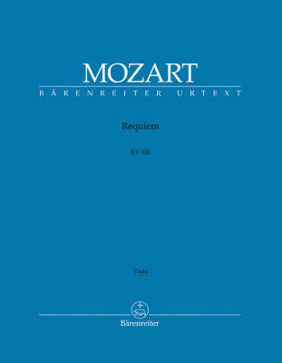 Requiem K. 626 - Mozart/ Sussmayr - Viola Part, Urtext Edition