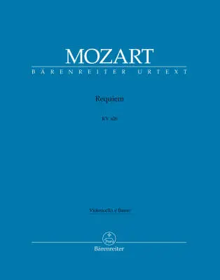 Requiem K. 626 - Mozart/ Sussmayr - Cello/Double Bass Part, Urtext Edition