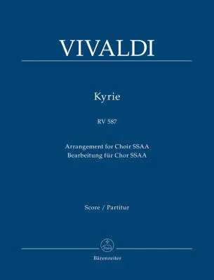 Baerenreiter Verlag - Kyrie RV 587 - Vivaldi - Score